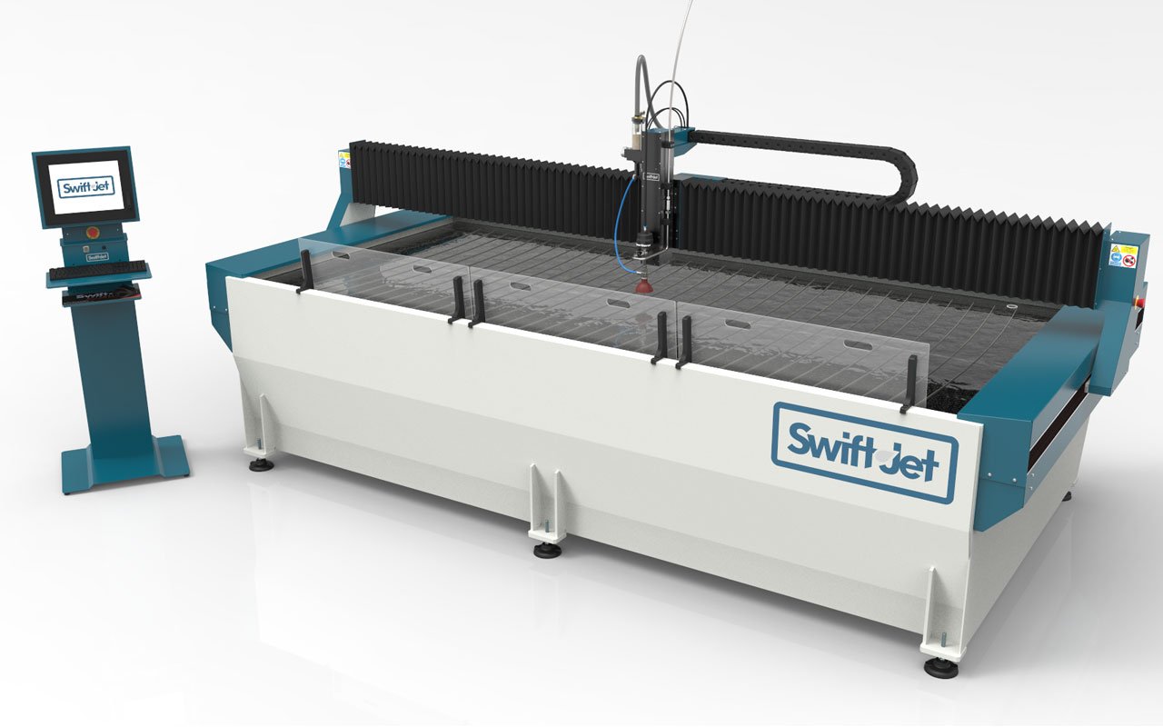 swift-jet vattenskärmaskin